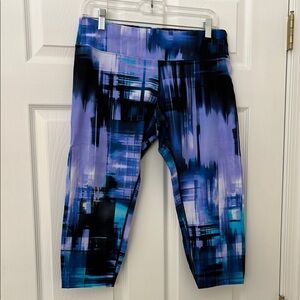 Calvin Klein Ladies Purple Patterned performance Leggings